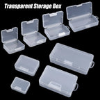 Clear Plastic Storage Boxes – 4 Sizes, Jewelry, Beads & Crafts Storage Box Richie's