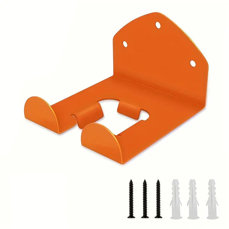 Wall Mounted Garden Tool Rack – Trimmer & Chainsaw Organizer Garden Tool Rack Richie's Orange-3 holes