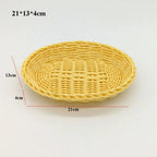Wicker Woven Serving Basket – Bread, Fruit & Vegetable Tray Woven Serving Basket Richie's 21-13-4cm