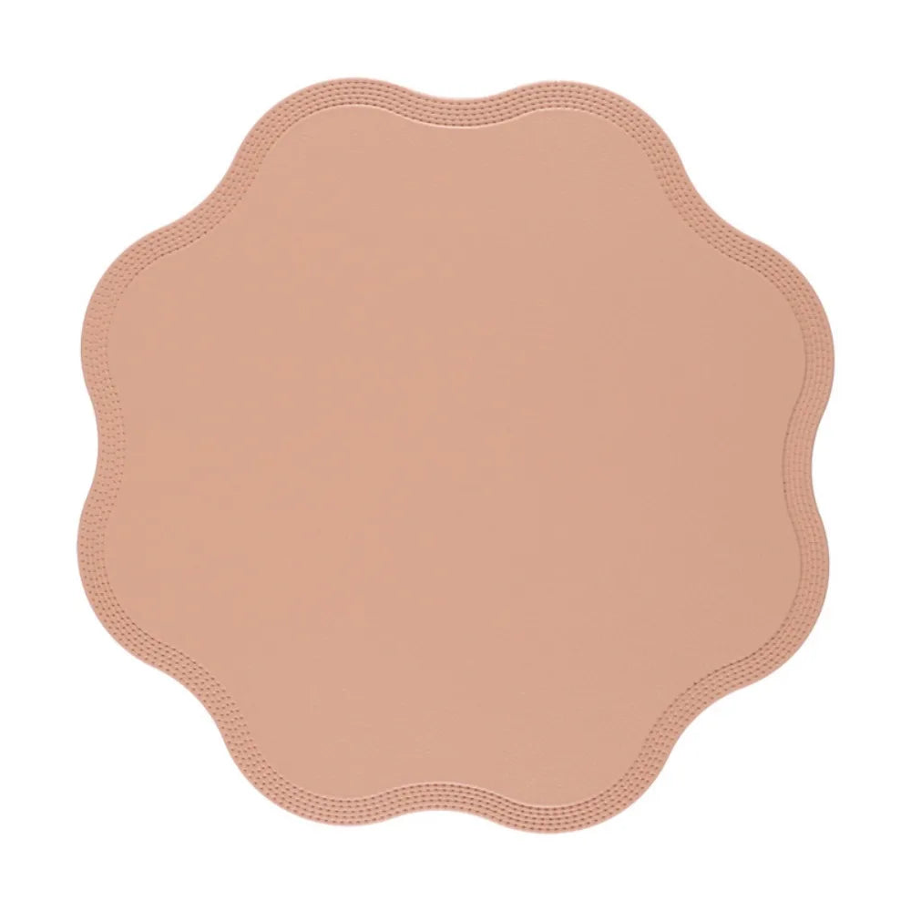 Flower Shaped PVC Placemat – Heat-Resistant & Waterproof Table Placemat Richie's Pink 38-38cm
