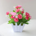 Pink Artificial Potted Flowers – Faux Plant Indoor Home Décor Artificial Potted Flower Richie's Pink