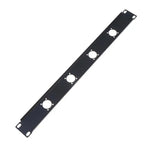 1U Rack Patch Panel 4–16 Way XLR Connector Flight Case Mount Audio Rack Panel Richie's 4 holes