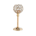 Gold Crystal Tealight Candle Holder – Festive Home Decor Candle Holder Richie's Gold 22cm