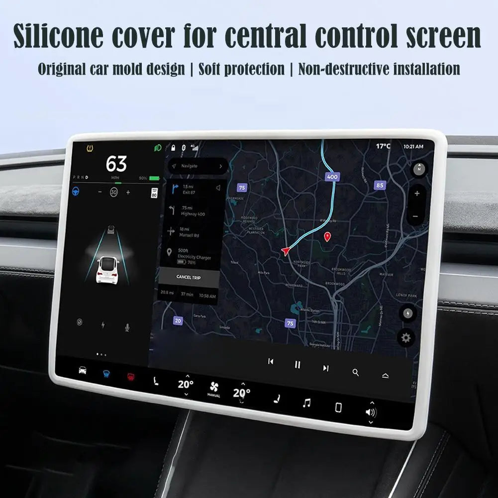 Tesla Model Y Juniper 2026 16" Screen Protector Silicone Frame Screen Protector Frame Richie's