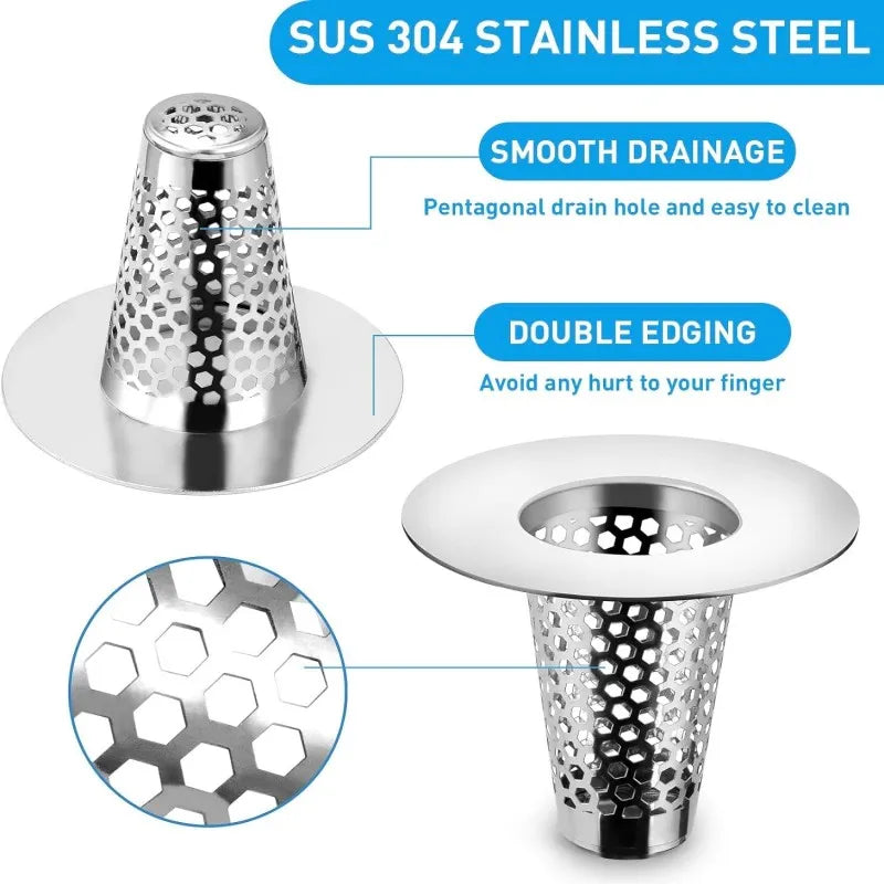 Stainless Steel Drain Strainer Filter Net – Sink & Shower Drain Strainer Filter Richie's