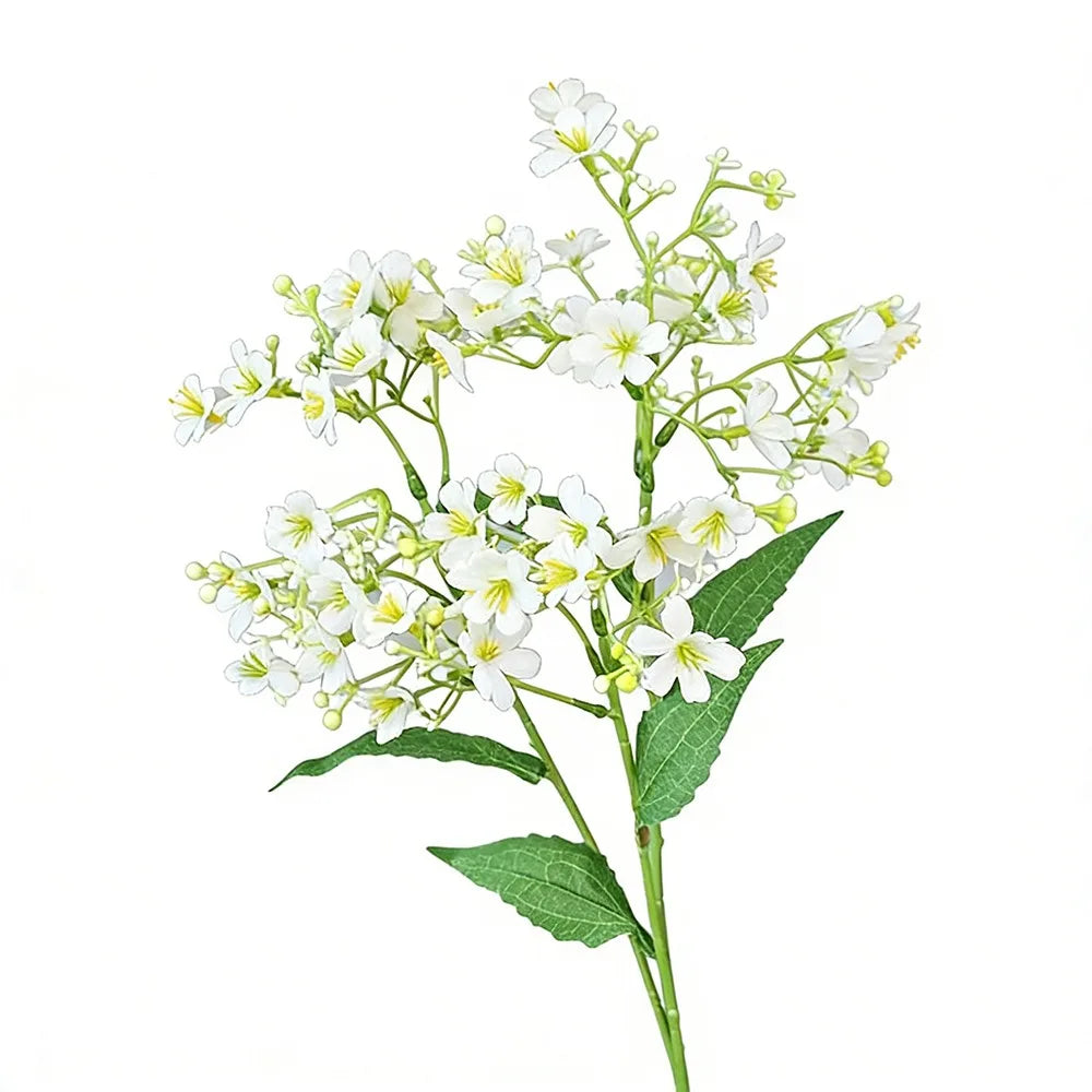 70CM Silk Artificial Flowers – Bridal Bouquet & Home Décor Artificial Flower Stems Richie's White