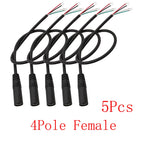 5Pcs 3.5mm AUX Male Female Extension Cable DIY Audio Repair Audio Extension Cable Richie's 4Pole Female