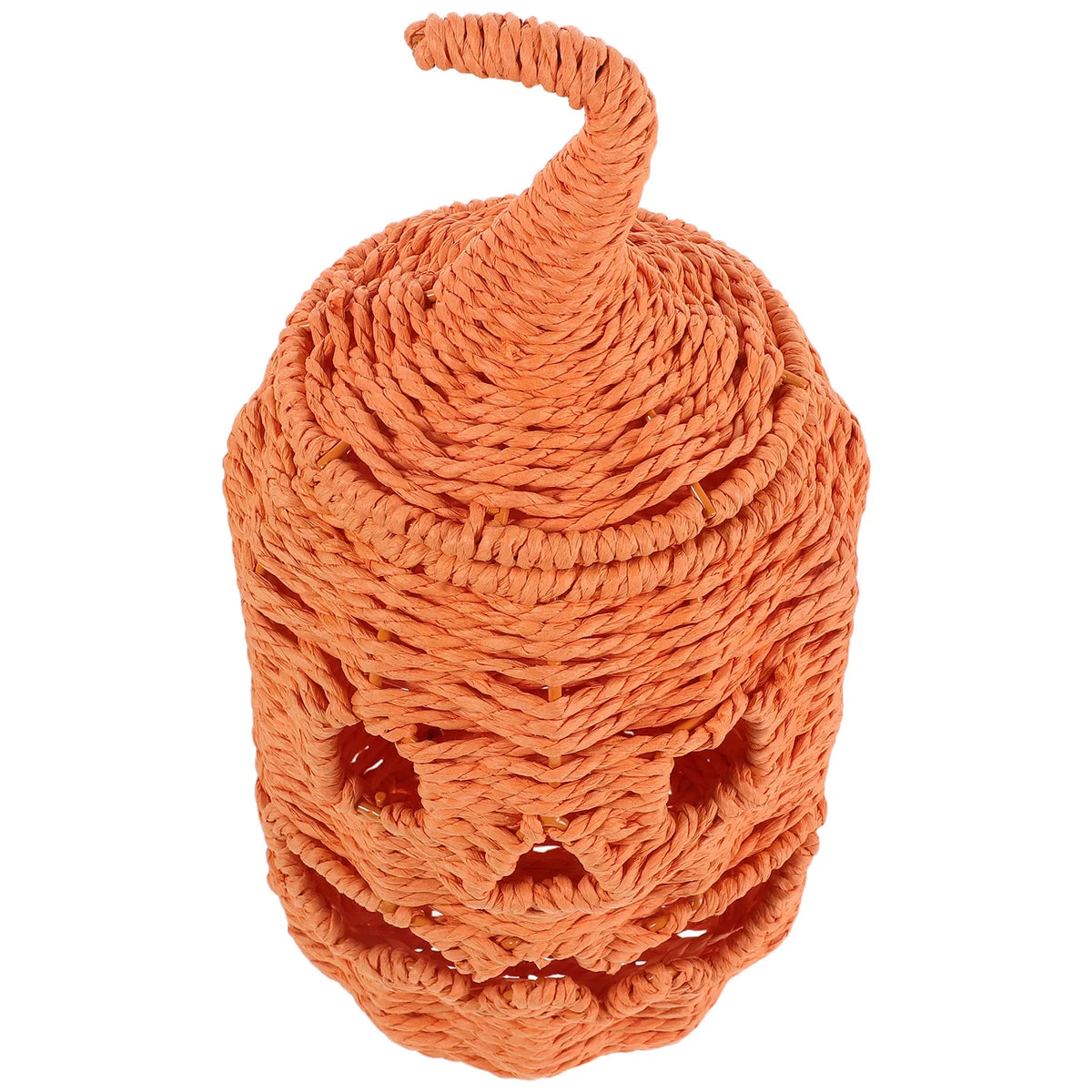 Woven Pumpkin Lampshade | Basket Weave Jack O Lantern Cover Halloween Lamp Shade Richie's Default Title