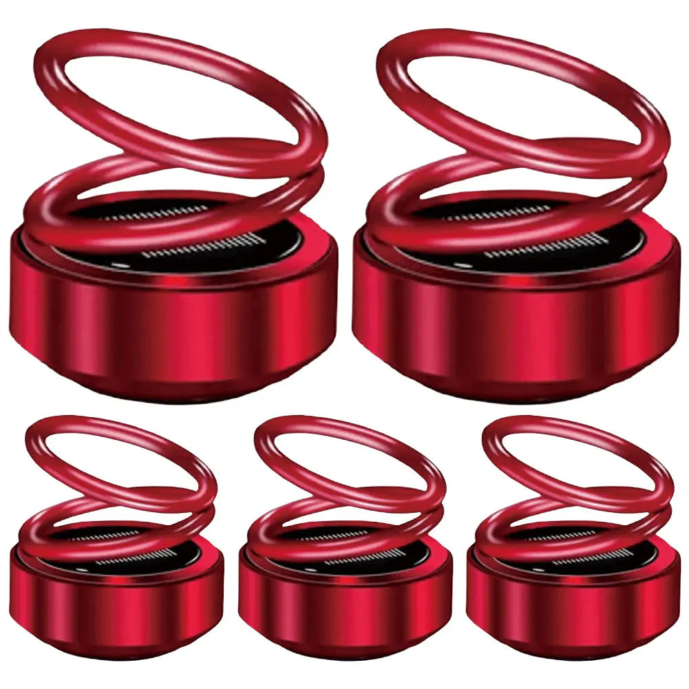 Rotating Double Ring Car Aromatherapy Air Freshener Diffuser Aromatherapy Air Diffuser Richie's 5PCS