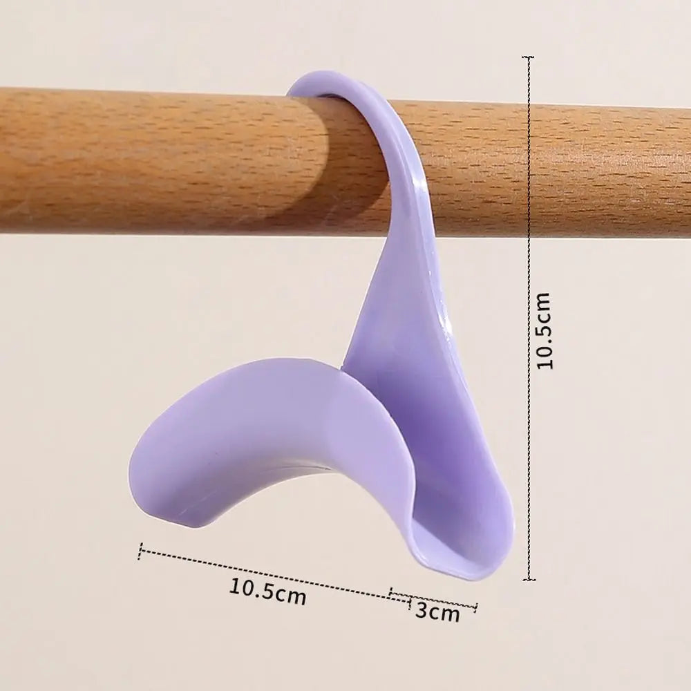 Plastic Handbag Hanger Hook – Closet Rod Storage Organizer Closet Hanger Hook Richie's Purple