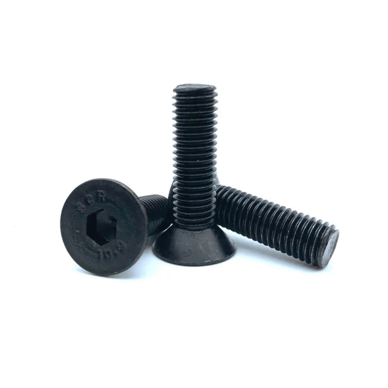 10pcs Grade 10.9 Hex Countersunk Flat Head Screws British Standard Machine Screws Richie's