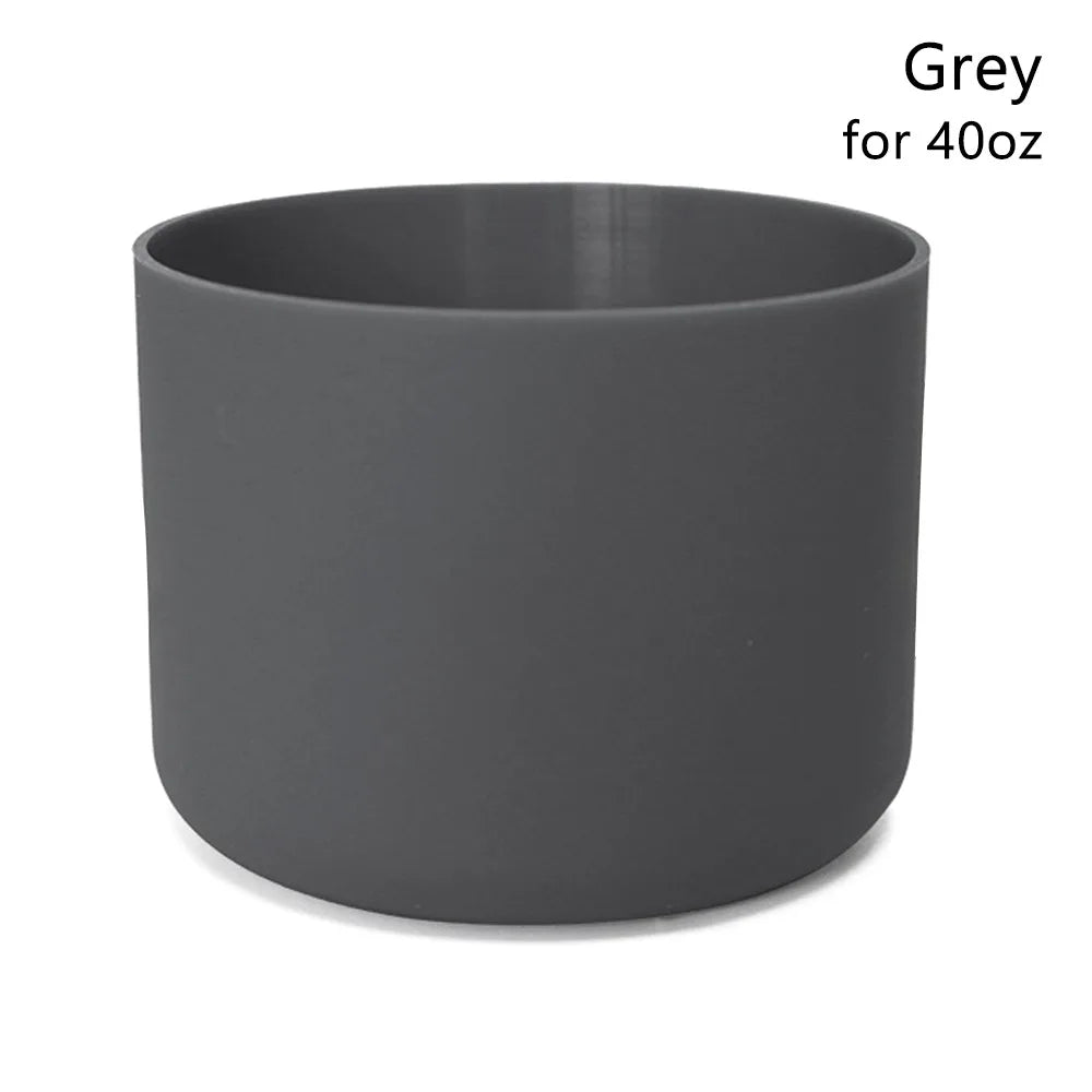 Anti-Slip Silicone Bottle Boot Sleeve – 24oz 32oz 40oz Bottle Boot Sleeve Richie's grey for 40oz