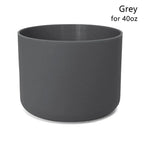 Anti-Slip Silicone Bottle Boot Sleeve – 24oz 32oz 40oz Bottle Boot Sleeve Richie's grey for 40oz