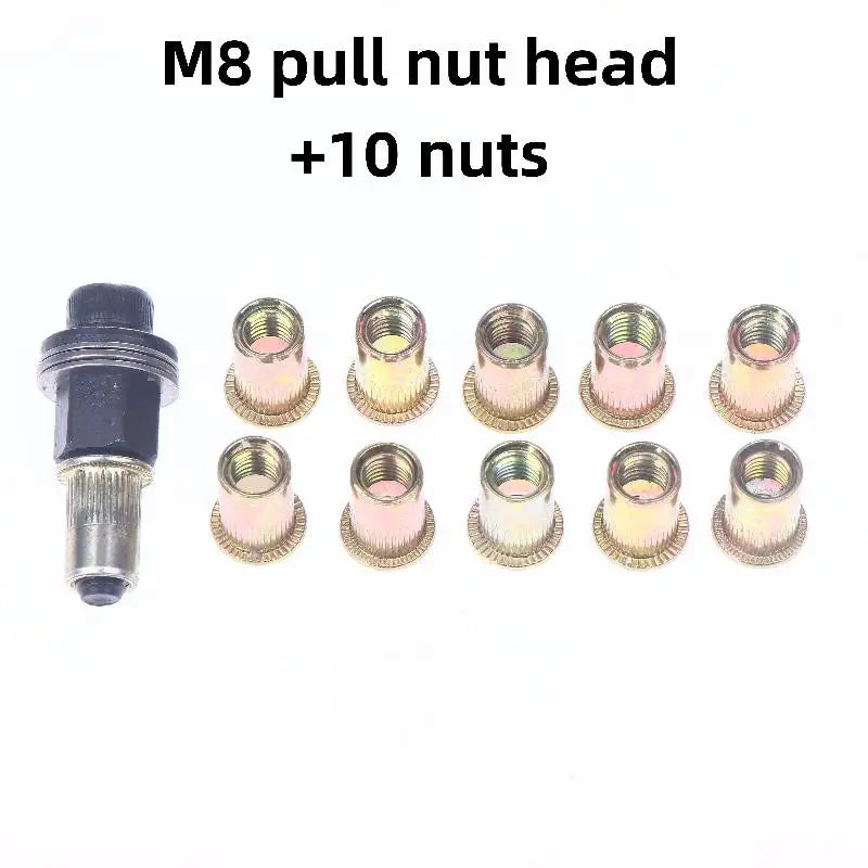 11-Piece Manual Rivet Nut Tool Set – M3 to M12 Hand Riveter Rivet Nut Tool Richie's M8 11pcs