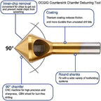 Titanium-Plated HSS Countersink Drill Bit – Deburring & Chamfer Tool Countersink Drill Bit Richie's