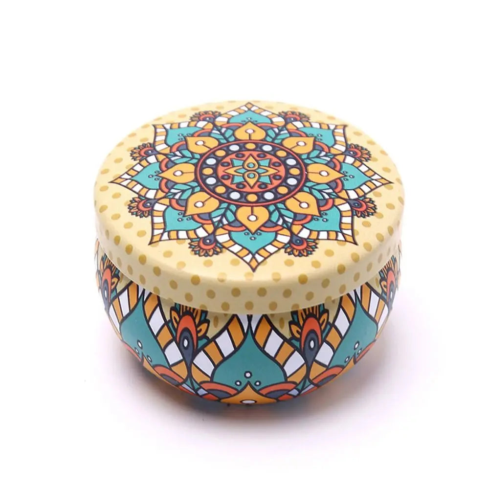 Retro Floral Tin Can 4oz – Tea, Candy & Sweet Storage Box Tin Storage Box Richie's 1