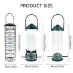 3-Pack Hanging Wild Bird Feeders – Transparent Seed Dispenser Wild Bird Feeder Richie's