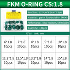 NBR Silicone FKM O-Ring Repair Kit – 1.8mm & 2.65mm Gasket Set O-Ring Repair Kit Richie's 146-FG-BW100S