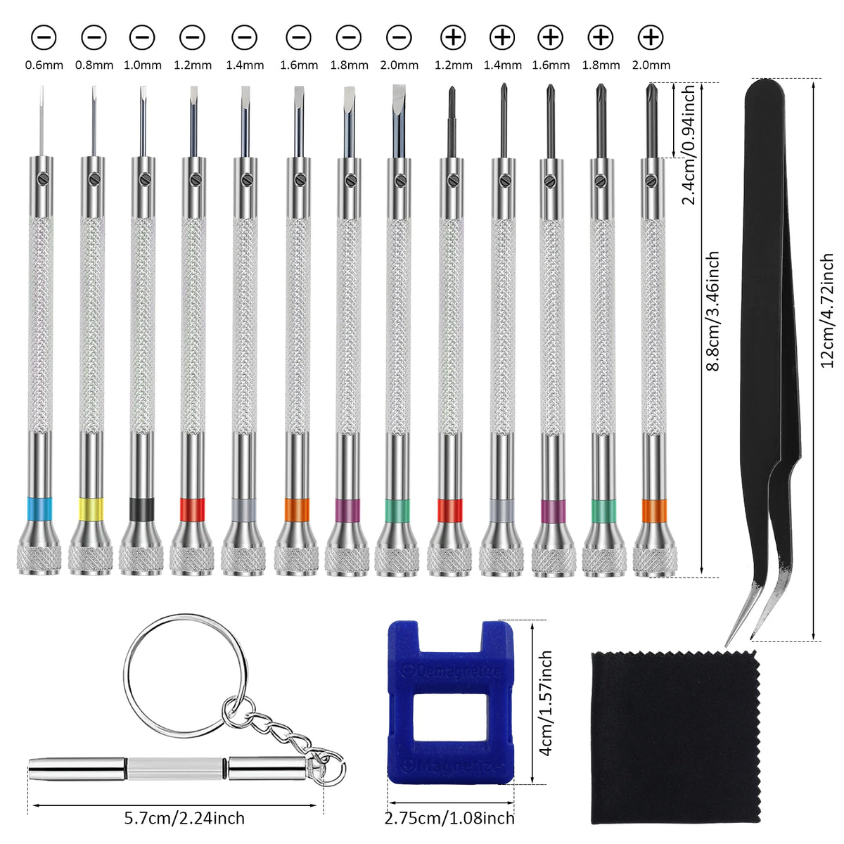 Precision Screwdriver Set 17/29pc – Watch & Glasses Repair Precision Screwdriver Set Richie's 17pcs
