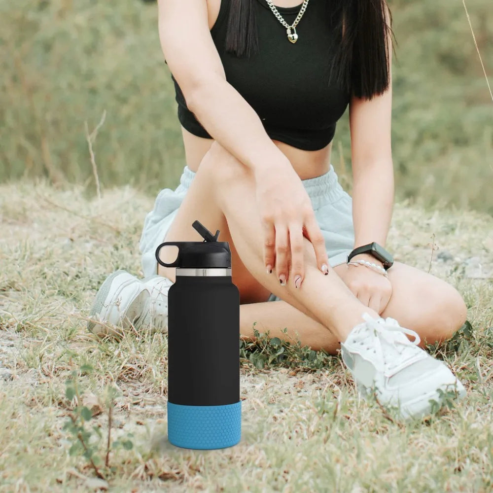 Silicone Water Bottle Bottom Sleeve – Anti-Slip Boot 12–40 oz Bottle Bottom Sleeve Richie's