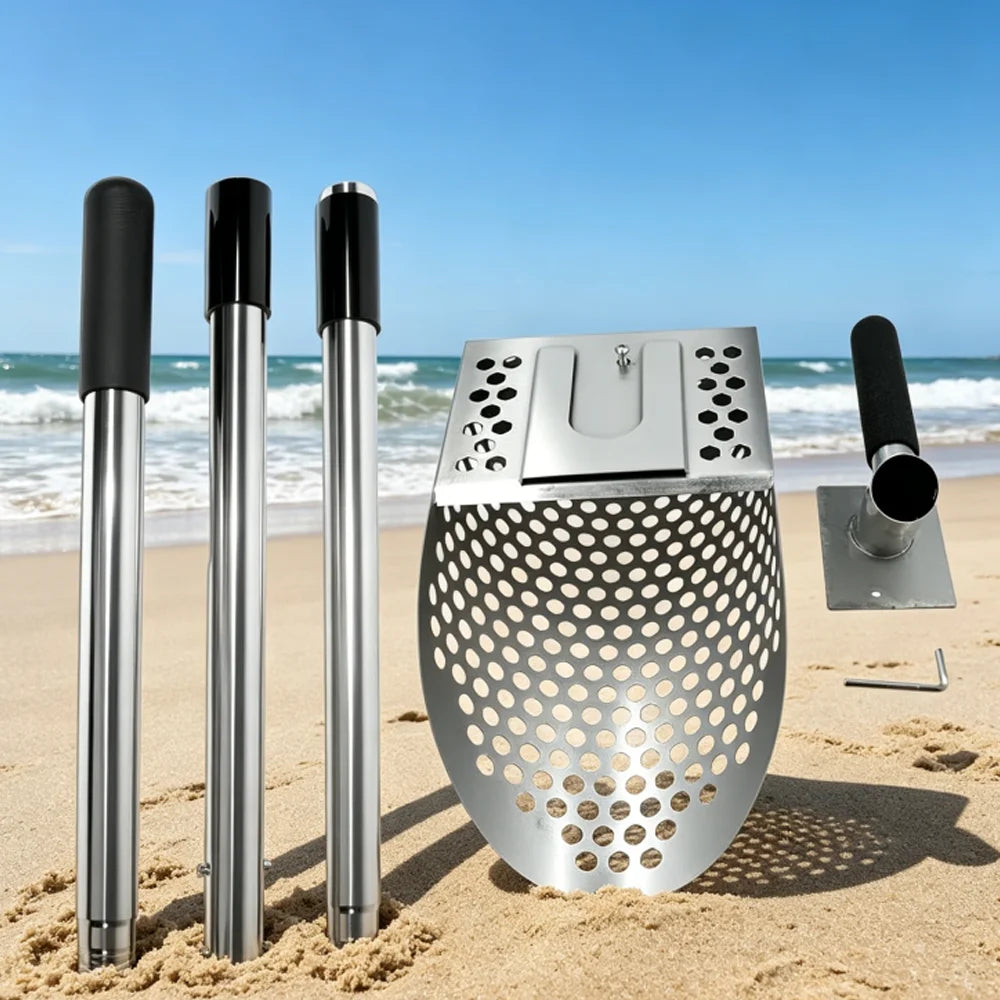 Stainless Steel Sand Scoop Sifter Shovel for Metal Detecting Metal Detecting Scoop Richie's