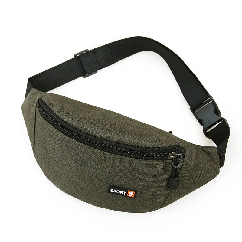Waterproof Sport Waist Bag Fanny Pack for Men & Women Sport Fanny Pack Richie's army green