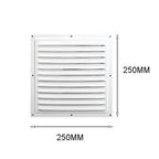 Aluminum Alloy Air Vent Grille Cover 150–300mm | Metal Screen Vent Grille Cover Richie's 250x250mm