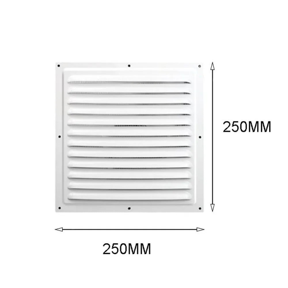 Aluminum Alloy Air Vent Grille Cover 150–300mm | Metal Screen Vent Grille Cover Richie's 250x250mm