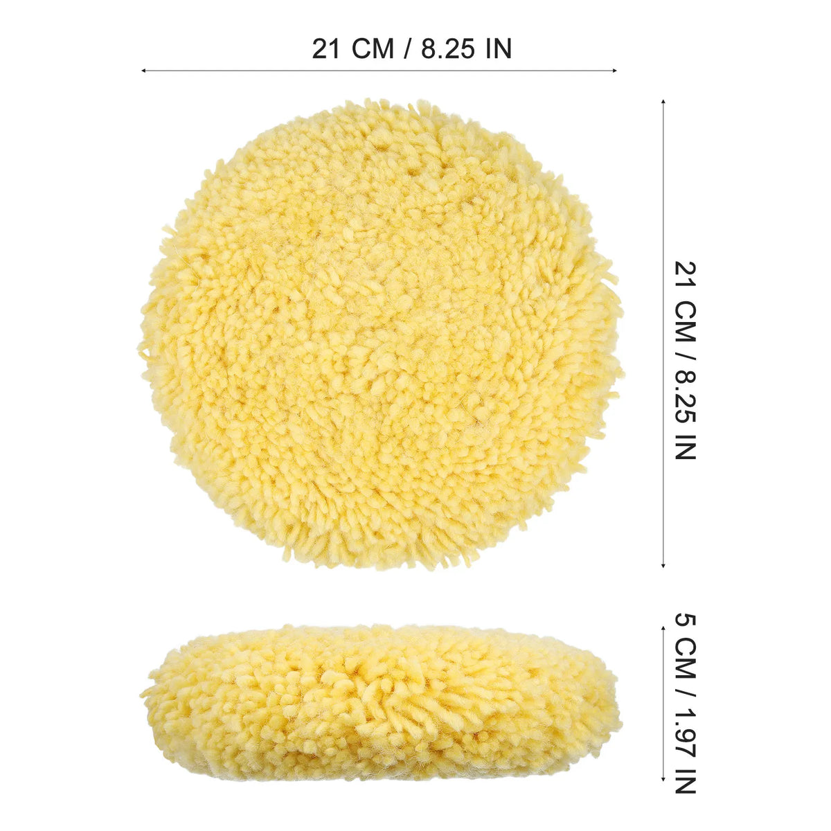 Yellow Wool Buffing Pad – Car Polishing, Waxing & Detailing Car Buffing Pad Richie's