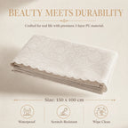 European Floral Embossed Tablecloth – Waterproof & Easy Clean Rectangular Tablecloth Richie's