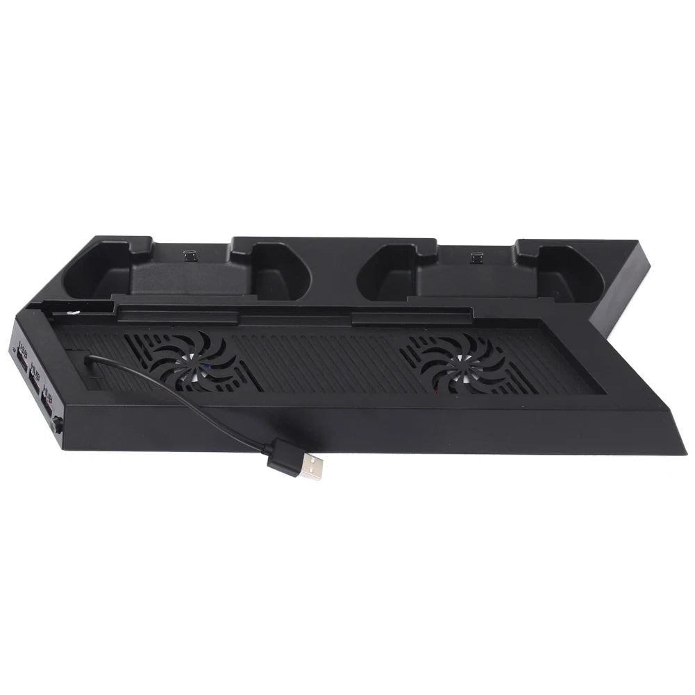 PS4 Vertical Cooling Station & Dual Controller Charging Dock Console Charging Dock Richie's black