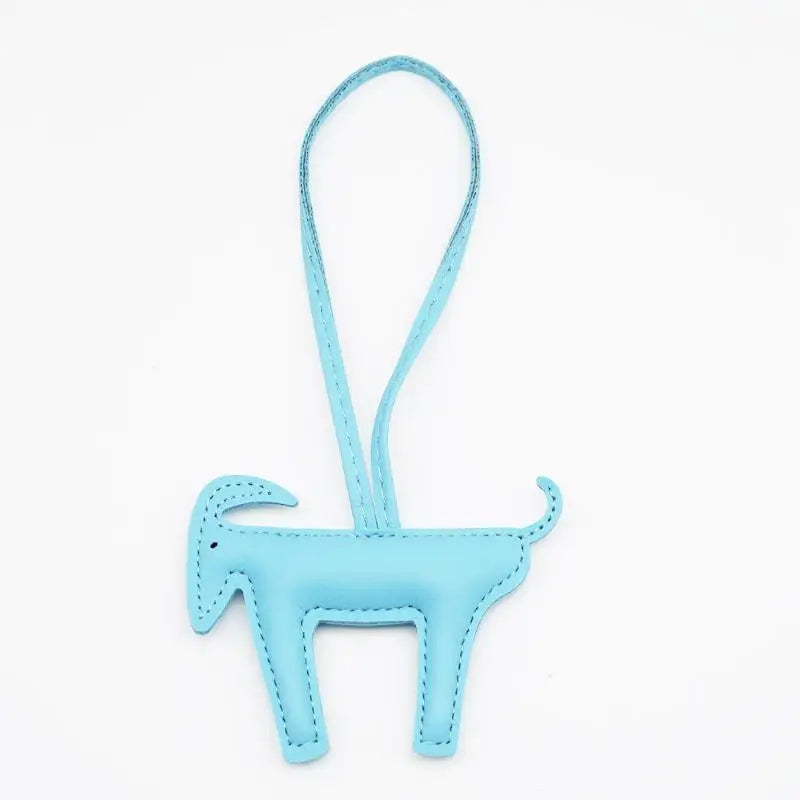 2027 Year of the Sheep Goat Keychain PU Leather Bag Charm Pendant Keychain Pendant Richie's A3