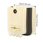 Foldable Hanging Trash Can – Collapsible Wall Mount Waste Bin Hanging Trash Can Richie's Beige-L