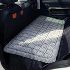 Dog Car Seat Cover – Washable Flannel Backseat Pet Bed Mat Dog Car Seat Cover Richie's Grey