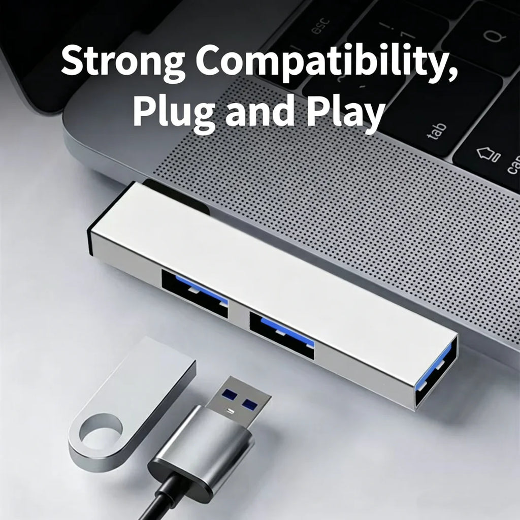 3-in-1 USB Hub USB-A & Type-C Dual Interface Mini Dock | FUCHU USB Hub Richie's
