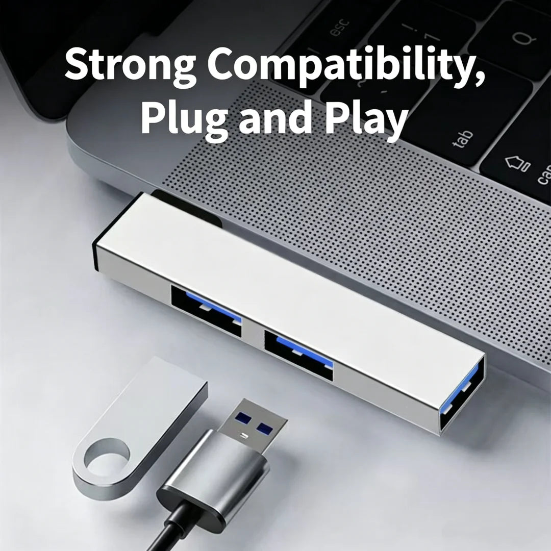 3-in-1 USB Hub USB-A & Type-C Dual Interface Mini Dock | FUCHU USB Hub Richie's