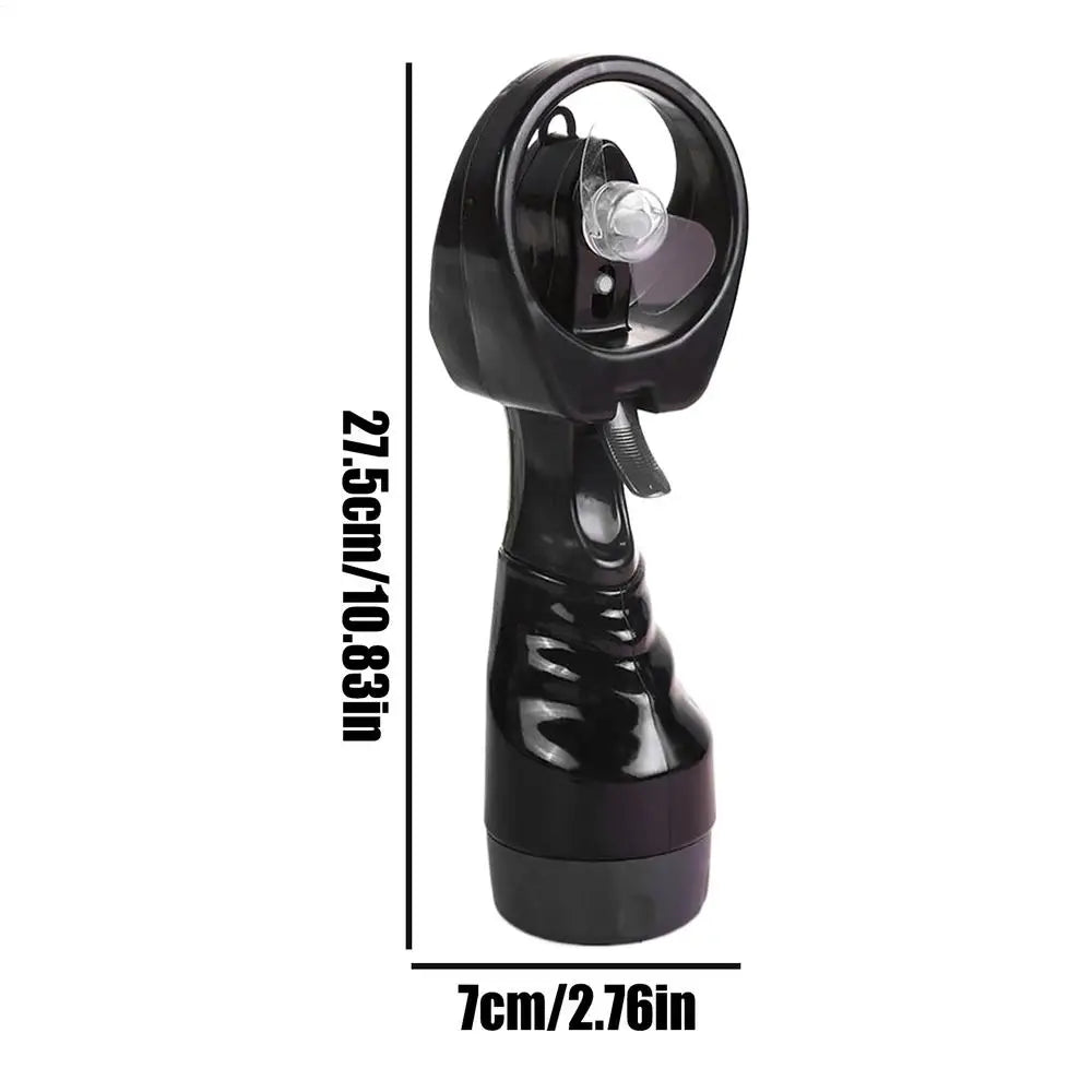 Portable Misting Fan 350ml Water Tank – Desk & Outdoor Misting Fan Richie's Black