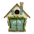 Miniature Fairy Gnome Wooden Door & Window Garden Decor Fairy Garden Decor Richie's Style C