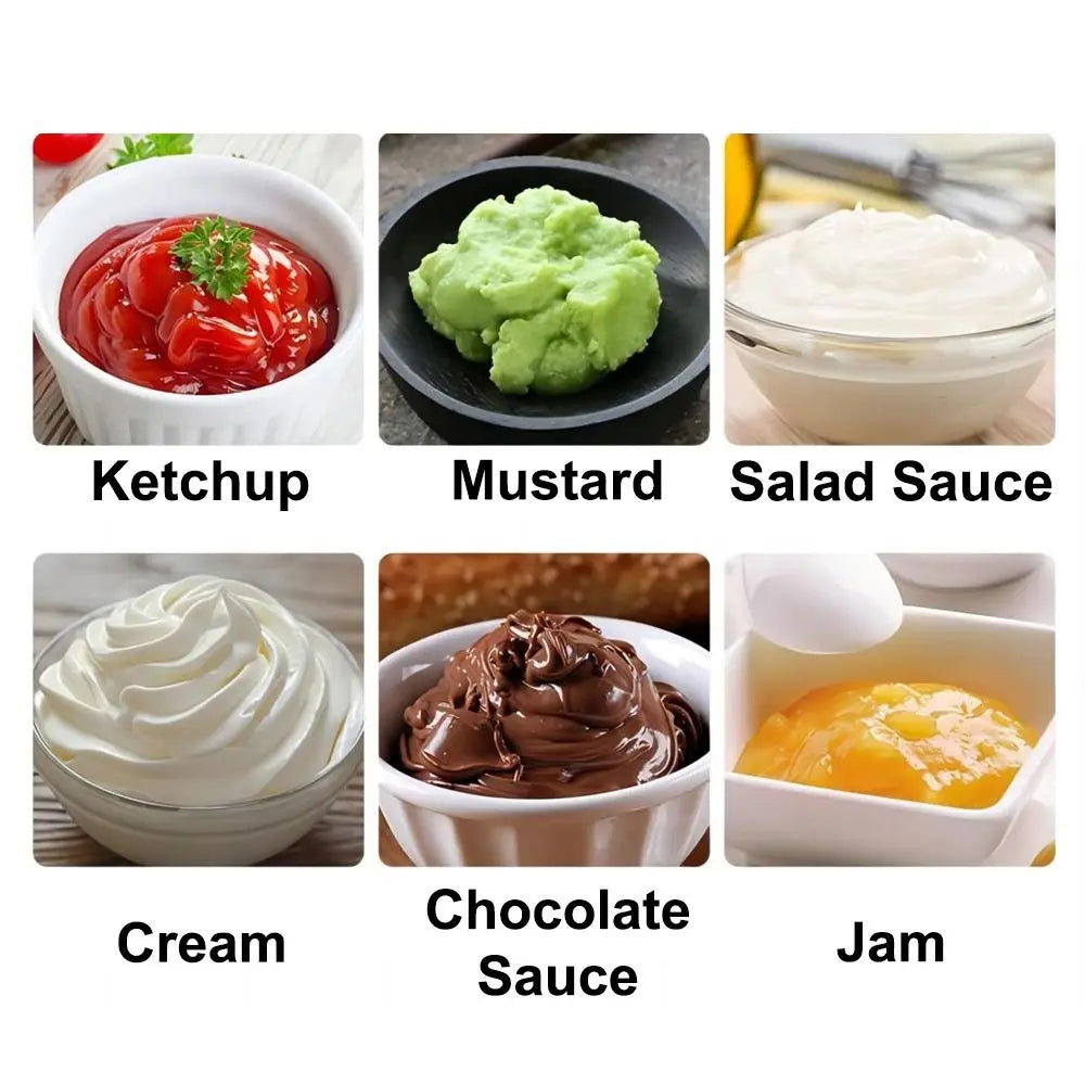 Double Head Squeeze Sauce Bottles 16oz 20oz 24oz | Food-Safe PP Squeeze Sauce Bottles Richie's