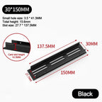 Aluminum Alloy Ventilation Grille Cover 30mm – Cabinet Air Vent Ventilation Grille Cover Richie's 30-150mm-black