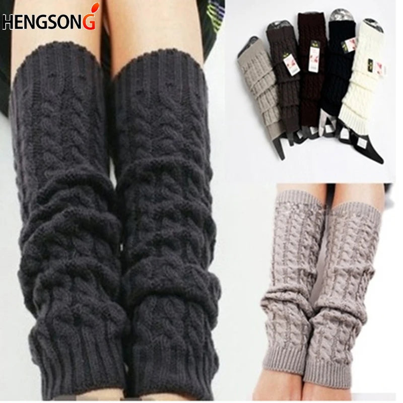 Women's Floral Knit Leg Warmers – Knee Cover & Sports Socks Leg Warmers Richie's