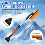 Extendable Car Snow Brush & Ice Scraper – 65–80cm Telescopic Car Snow Brush Richie's