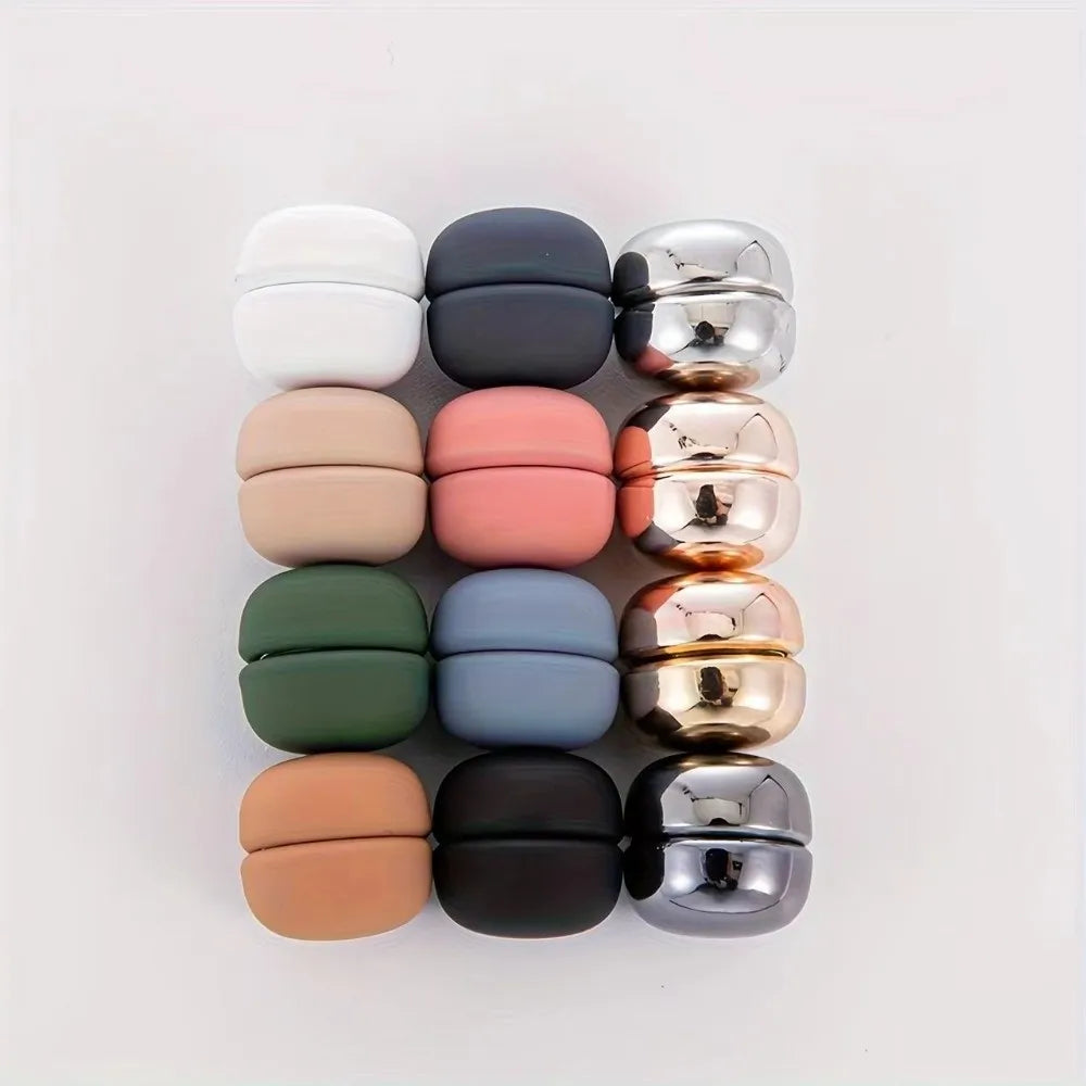 Magnetic Scarf Pins Flatback Round Metal Fasteners | 6 Colors Scarf Pin Fasteners Richie's