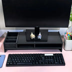 Multi-Compartment Desktop Organizer with Drawer & Monitor Stand Desktop Organizer Stand Richie's