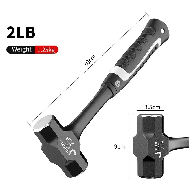 TOTNEND Z50 2-3LB One-Piece Forged Steel Sledge Hammer Forged Steel Hammer Richie's 2LB Hammer