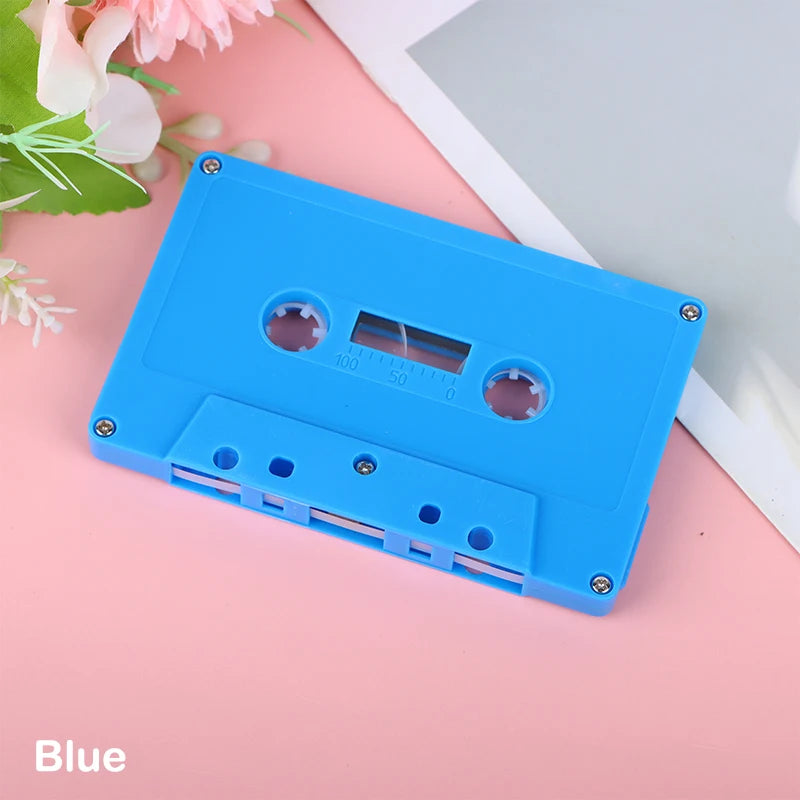 Blank Plastic Cassette Tape Shell – Empty Audio Recording Case Cassette Tape Shell Richie's Blue