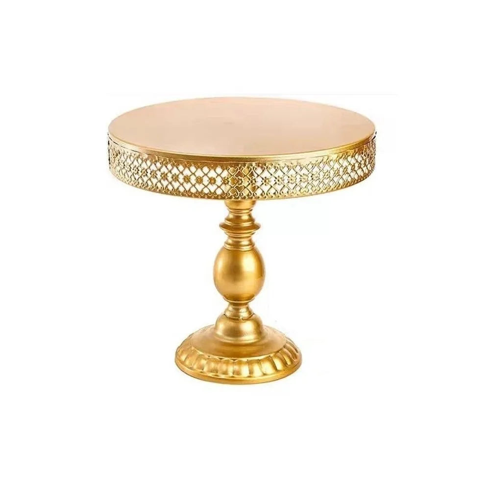Stainless Steel Lace Dessert Stand – Gold Cake Display Tray Cake Dessert Stand Richie's L