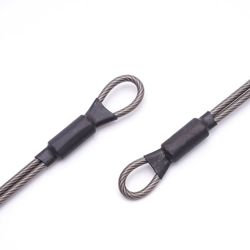 Stainless Steel Motorcycle Helmet Anti-Theft Security Cable Helmet Security Cable Richie's
