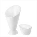 2-in-1 French Fries Snack Cup – Slanted Dipping Cup Snack Serving Cup Richie's WHITE