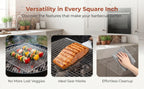Stainless Steel BBQ Grill Basket Rack 26x32cm – Multi-Purpose BBQ Grill Rack Richie's